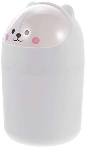 Zerodeko Conteneur À Déchets Animal de Bureau Mignon avec Couvercle Petit Panier à Déchets Dessin Centre Commercial pour Chambre d'enfants Bureau Comptoir Corbeille