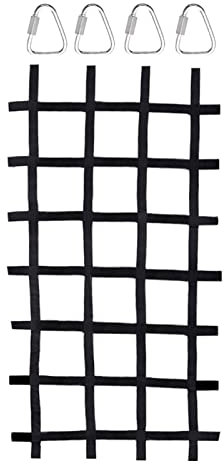 Climbing Cargo Net - 89 X 46 Inch Climbing Cargo Net, Portable Ja Cargo Net, Heavy Duty Polyester Rope Ladder Monkey Bar Nija Slacklne for Swing