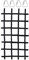 Climbing Cargo Net - 89 X 46 Inch Climbing Cargo Net, Portable Ja Cargo Net, Heavy Duty Polyester Rope Ladder Monkey Bar Nija Slacklne for Swing