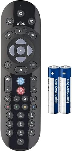Replacement for Sky Q Remote Control with Voice Control - Compatible with Sky Q Mini & 1TB Boxes - Black | 2 x AA Batteries Included