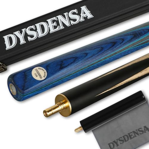 Dysdensa Stecca da biliardo fatta a mano da 145 cm con estensione, resistente struttura in legno di frassino, stecca professionale da 510 g, ideale per biliardo e snooker