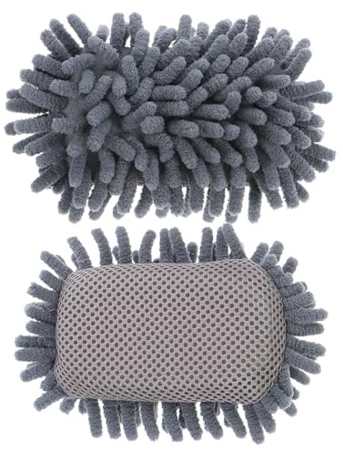 SEWACC Dry Erase Board Eraser and Cleaning Sponge 2Pcs Gray for Classroom and Conference Room Practical Dual Board Cleaner