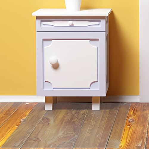 Tappetino Protettivo Trasparente 100 x 135 cm Ufficio Antiscivolo Sedia Office Tappeto Disponibile in Dimensioni Personalizzate per Pavimenti per Ufficio a Casa, Colore trasparente