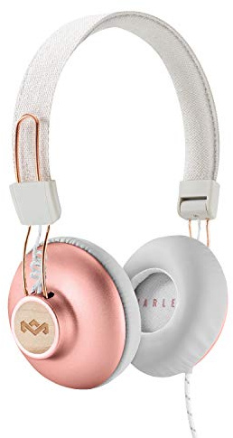 House of Marley Positive Vibration 2 - Foldable Headphones, Comfortable Design, Noise Isolation, Premium Sound 40 mm Driver, Microphone, Woven Cables, Sustainable Materials, Copper