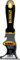 DEWALT DXTT-2-200 - Herramienta pintor 9 en 1, raspador recto, curvado, gubia, limpiador rodillos, abrelatas, abrebotellas, sacaclavos, destornillador, martillo, acero carbono, mango de agarre suave