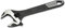 Sata 8in Wide Jaw Heavy Duty Compact Hand Tool Adjustable Wrench