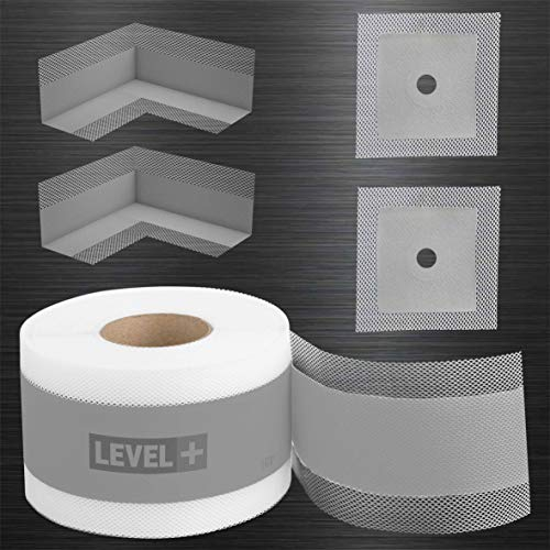 Juego de juntas de 10 m, esquinas interiores, 2 unidades 2 manguitos de pared. Set G9 de sellado para ducha y cocina