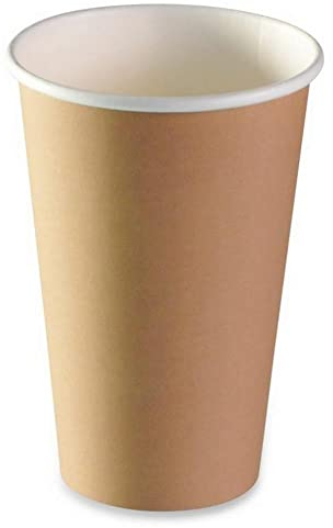 LPF LE PETIT FOURNISSEUR - Lot de 500 Gobelets jetables en Carton Kraft 30-35cl - Recyclable et Biodégradable - Gobelets café, thé, boissons chaudes et froides - Résistant à la chaleur - Couleur Brun