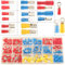 350pcs Terminales Eléctricos 19 Tipos Terminales Faston Macho/Hembra Aislados, Conectores Electricos 2.8mm 4.8mm 6.3mm Juego de terminales Electricos Terminales para Cables Electricos Crimp Connectors