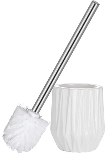 FIISAYL Klobürste Toilettenbürste WC Bürste mit Klobürstenhalter aus Keramik
