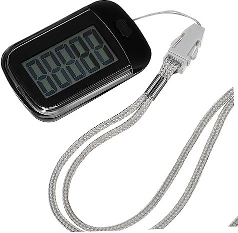 Toddmomy Fitness Pedometer Clip Walking Steps Activity Tracker for Women Step Gear Pedometer Lanyard