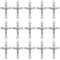 SUNNYCLUE 1 scatola Da 50 pezzi Rosario Croce Ciondoli Crocifisso Pasquale Rosari Stile Tibetano Sfuso Vinatge Ciondoli Croce Argento Antico per Forniture per La Creazione di Gioielli Fai Da Te Collan