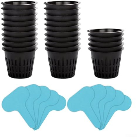ReachMall Soil Less Cultivation Made Convenient Set of 25 Plastic Planters Perfectly Sized for Any Space