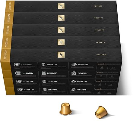 Nespresso Original Cápsulas de Café Volluto, 200 Cápsulas para Máquina de Café, Tueste Ligero, Mezcla Dulce y Afrutada
