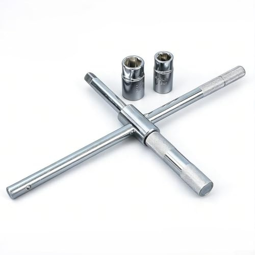 Llave cruzada de grado industrial con tamaños de enchufe dobles y mango texturizado para un control fiable durante las tareas de mantenimiento del vehículo