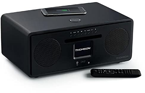 Thomson MIC500IWF Micro Chain WiFi, Ethernet Bluetooth, Chargeur à Induction, Lecteur USB, Radio, Noir