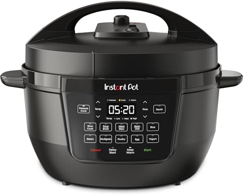 Instant Pot 7.5QT RIO Wide, 7-in-1 Electric Multi-Cooker, Pressure Cooker, Slow Cook, Rice, Steamer, Sauté, Yogurt & Warmer, Wide Base, Large Searing Base, WhisperQuiet Steam Release