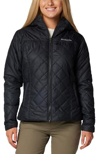 Columbia Women's Copper Crest II Hooded Jacket, Black, 3X Plus