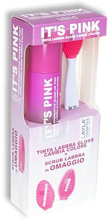 Layla Cosmetics IT's PINK Trasformative PH Lip Gloss + SCRUB labbra set regalo