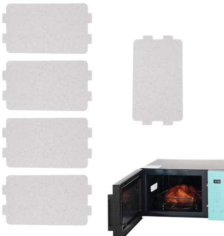 Mica Sheet Microwave 5 Pcs Microwave Waveguide Cover Universal Mica Plate Sheet Heat-Resistant Insulating Repairing Accessory Provide Protection for Kitchen Microwave Oven