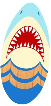 LOVIVER Skimboard Skimboard in Legno Sport Acquatici Giocattoli da Spiaggia Tavola da Surf Piccola in Piedi Tavola da Surf per Adulti Uomini Donne Adolescenti, Faccia di