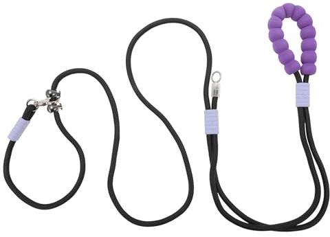 CAPASTEC Laisse pour Chien sans Les Mains, Laisse Ajustable Multifonction À Taille Bandoulière, Laisse Course 2,5M 8,2Ft, Poignée Mousse Chien Petite, Moyenne Grande Taille, Noir Violet