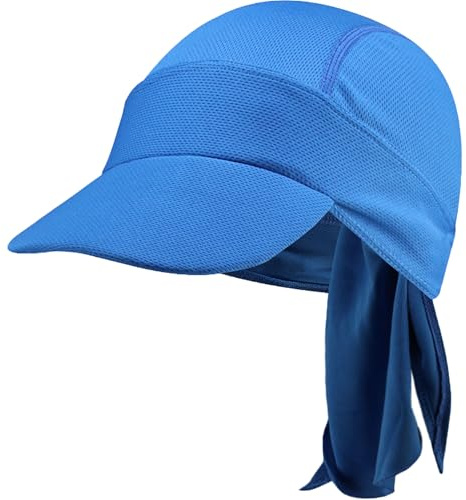 FRSOHEWIN Bandana cap Sport para casco de bicicleta de verano, transpirable, se puede llevar debajo del casco, hombre y mujer, ciclismo, senderismo, moto, correr, barco, absorbe el sudor ligero, azul