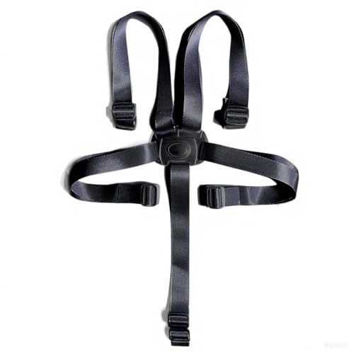GGUFAY Arnes Seguridad Silla Niño, Cinturón de Seguridad para Bebé, Arnés de Seguridad de 5 Puntos para Niños y Niños, Correa Segura para Silla, trona kinderkraft (Negro)