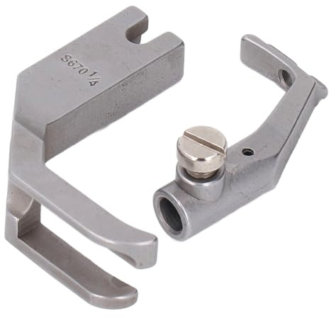 Pie Prensatelas 1/4 Acero Inoxidable para Durkopp 267 269 Compatible con Modelos Profesionales Precisión en Costura para Sastres, Talleres de Confección, Moda Personalizada