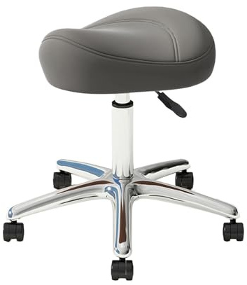 Hydraulisk rullande snurrpall, ergonomisk lyftstol, höjdjusterbar med hjul, for tandläkare, massagesalong, frisörer(Color 4)