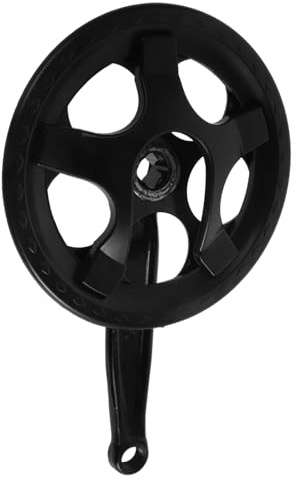 Homoyoyo Pédalier Monovitesse en Acier au Carbone 36 Dents Cache-chaîne Compatible Vélo VTT et Vélo Hybride Ensemble Manivelle Carré de Plein Air