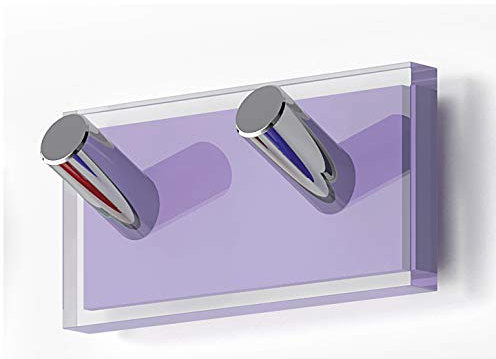 Gedy Appendiabiti Rainbow, Resine termoplastiche, Trasparente Lilla, Doble