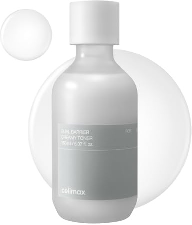 celimax Dual Barrier Creamy Toner | with Ceramides, Peptide, Oil & Alcohol Free, Facial Astringent, Long Lasting Hydration, Calming, Soothing, Non Irritating,150ml