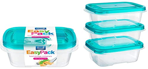 DASHMESH 12 Pack Premium Airtight Food Storage Containers with Lids, Reusable Leakproof Microwave Freezer Dishwasher Safe, Meal Prep Lunch Boxes (Vented Lids 750ml Each)