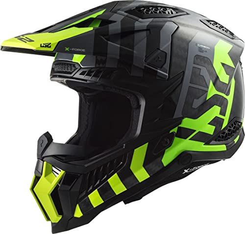 LS2, Crosshelme motorrad X-FORCE Barrier yellow green, XS