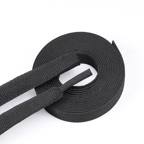 BuyUneed Braided Sleeving 2:1 Shrinkable Fabric Heat Shrink Tubing- Abrasion Protection Flexibility Wiring Harness Cable Sheath (1/2 ID, 16ft)