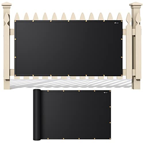 FLASLD Bouclier thermique derrière la grille, housse ignifuge et écran de protection pour garde-corps de terrasse, barrière de barbecue pour poêle à bois, protection de garde-corps pour gril, cheminée