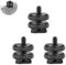 DHWEKU 3 Pièces Adaptateur Griffe Camera, Daptateur Hot Shoe, Vis d'adaptation, Filetage 1/4, Vis de trépied 1/4, pour Microphone, Flashs,Moniteur, Appareils Photo, Caméscopes