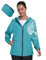 MoFiz Regenjacke Damen Wasserdicht Atmungsaktiv Fahrradjacke Leicht Packbar Regenjacke Windbreaker Outdoorjacke zum Fahrrad Reisen Laufen Wander Trekking Blau Größe US S/EU M