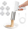 Macchina per pasta elettrica palmare, macchina per pasta elettrica portatile 2000mAh, macchina per pasta ricaricabile automatica con 5 stampi per pasta fatta in casa, spaghetti/maccheroni