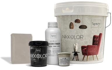 Nikkolor Kit Microcemento 8 m² per Pavimenti e Pareti - SemiLucido – 03
