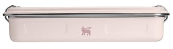 STANLEY 1913 The Useful Classic Box 1.2L - Dishwasher Safe - Stainless Steel Lunch Box - Stackable Sandwich Box - BPA-Free - Secure Closure - Rose Quartz