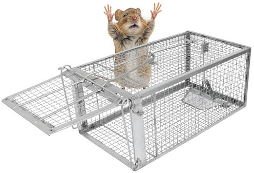 SI-KM002 Piège à Rats – Cage pour Rat, Souris, Hamster, Taupe, belette, Tamia, écureuils et Autres rongeurs