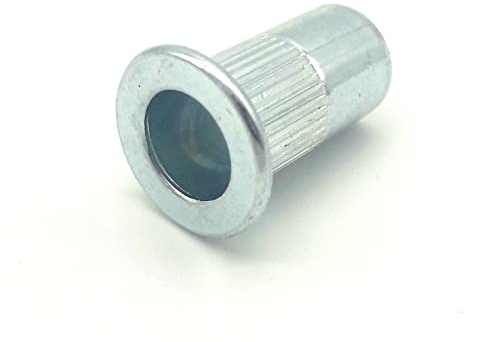 100 x Blindnietmutter Nietmutter M8 x 21mm Doppelstabmattenzaun Zaun Befestigung Halterung Schraube Stahl Verzinkt Zaun Pfosten Auflagebock