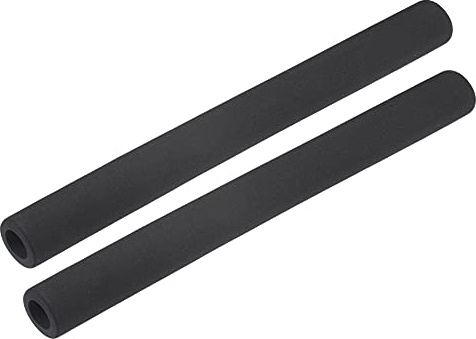 sourcing map 2 x 29.5cm Rohrisolierung Schaumstoff, Durchmesser 18mm Isolierstärke 5mm Heizungsrohr Verkleidung für Fitnessgeräte, Rohre, Handhaben (Schwarz)