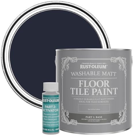 Rust-Oleum Blue Washable Matt Floor Tile Paint, Matt Finish - Odyssey 2.5L
