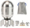 HengLiSam EDC Jouets de Bureau en Métal pour Adultes, Jouet Haptique pour Anxiété, ADHD, Gadget de Bureau Cool pour Papa, Adolescent, Jouet pour Homme et Tue Le Temps (Acier Inoxydable)