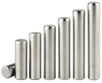 10x M6 x 8mm A2 Stainless Steel Dowel Pins Parallel Pins Solid Metal DIN7 Cylindrical Rod Shelf Support Pins - Precision Engineering for Furniture, Cabinets, and Mechanical Applications
