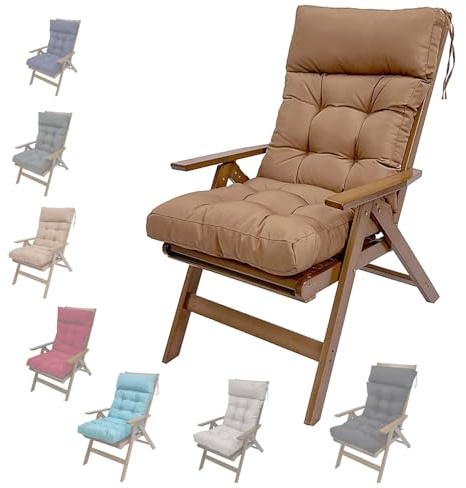 Cuscini per Sedia a Dondolo in Vimini Impermeabile Cuscino per Sdraio da Giardino Antiscivolo Cuscinos per Lettino Prendisole per Interni,Esterni, Altalena, Patio，Balcone, Spiaggia(A1,125x55x10cm)