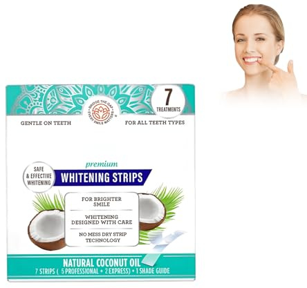 Tiras Blanqueadoras Dientes Blanqueador Dental, Whitening Teeth Strips, Limpia la Boca, Dental Blancos Seguro para Esmalte Refresca Respiración, Previene las Caries